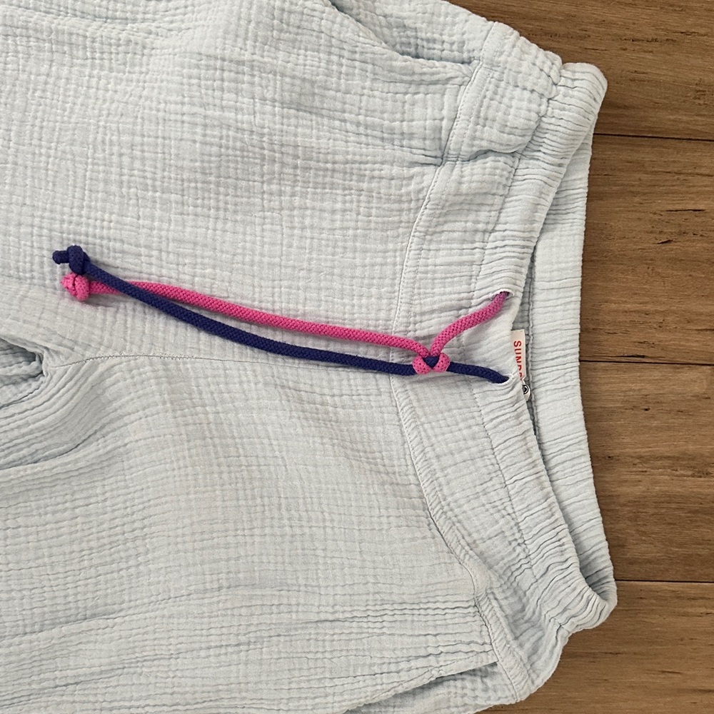 Sundry Light Blue Joggers with Pink and Blue Drawstring - Picture 3 of 5
